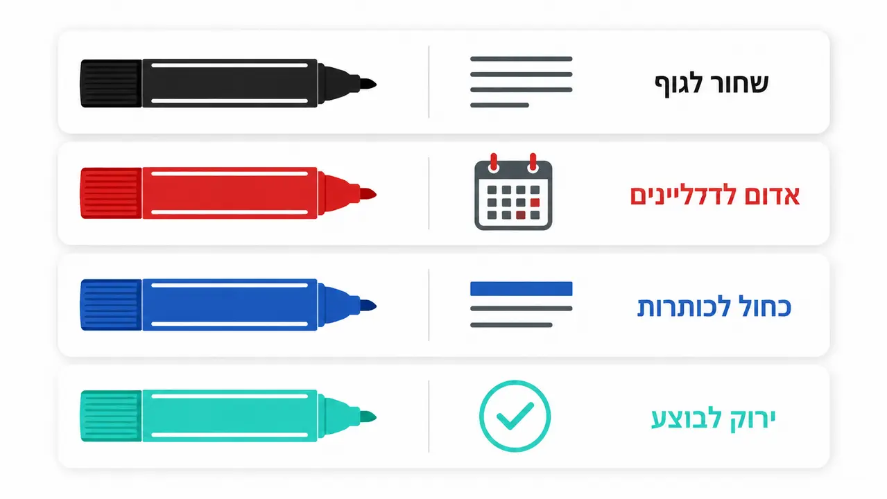 צבעים שעוזרים לקרוא במקום לבלגן