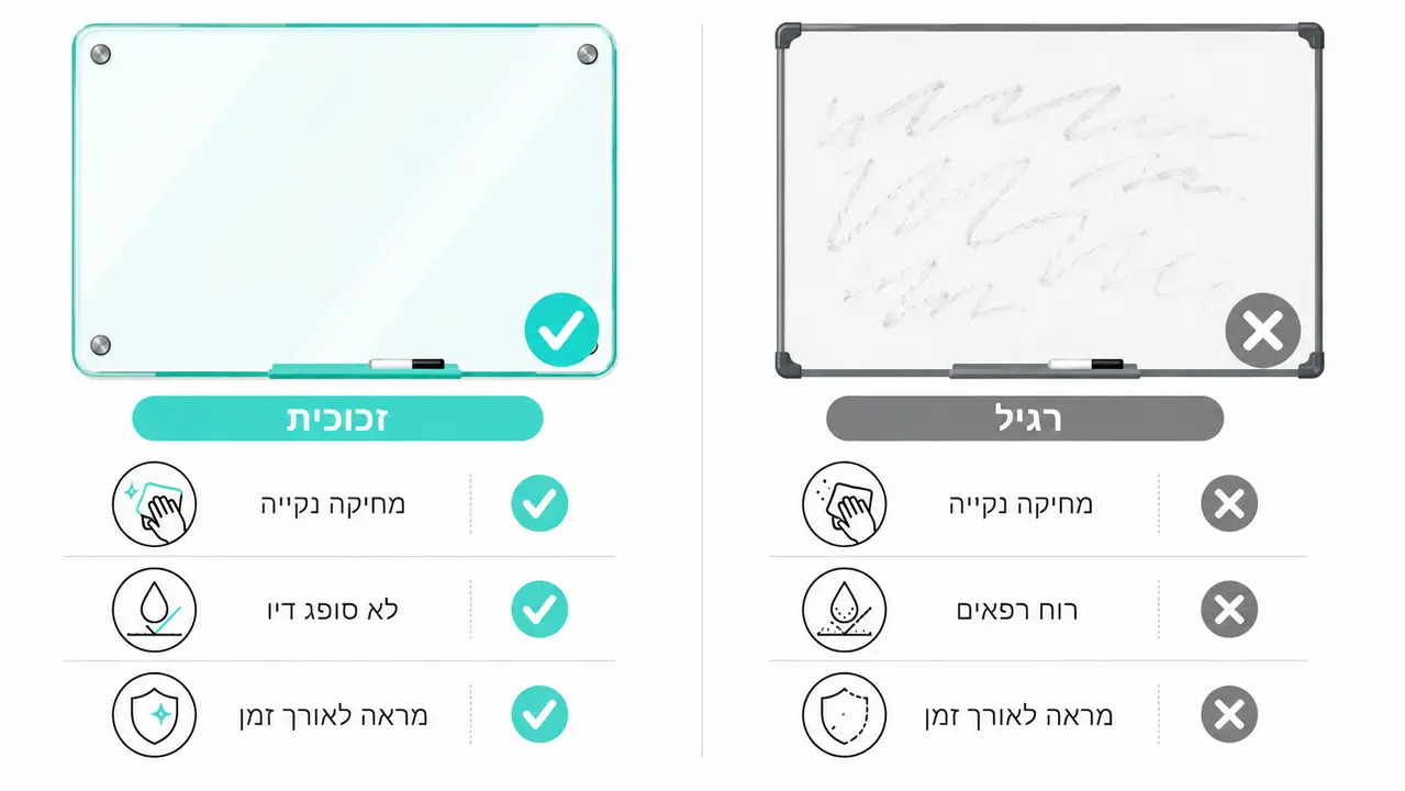מה עדיף לבית, לוח מחיק זכוכית או לוח מחיק רגיל?