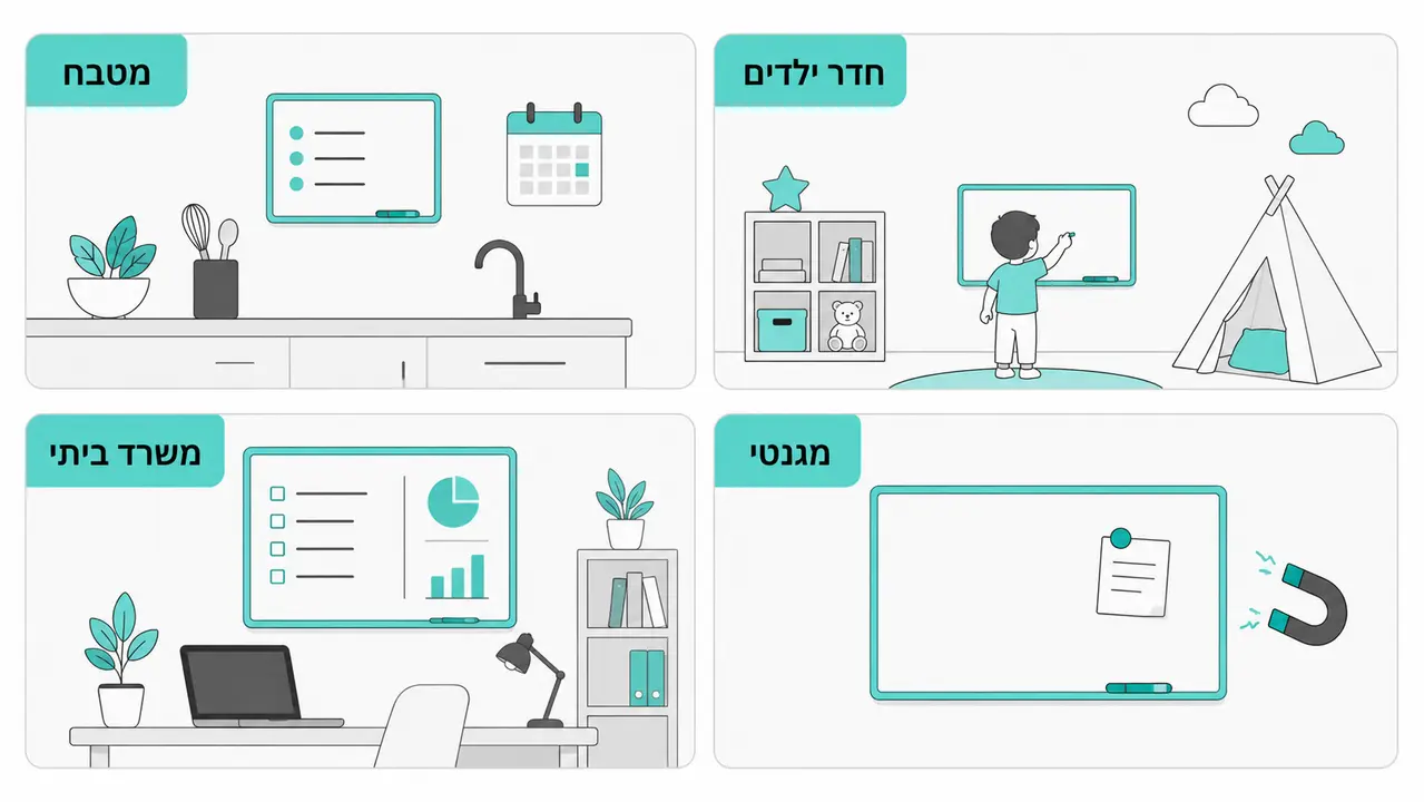 איזה לוח מחיק גדול מתאים לבית, למטבח, לחדר ילדים ולמשרד ביתי?