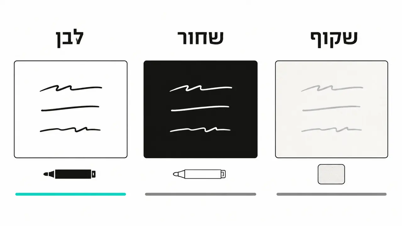 לבן, שחור או שקוף: מה מתאים לחדר שלכם?