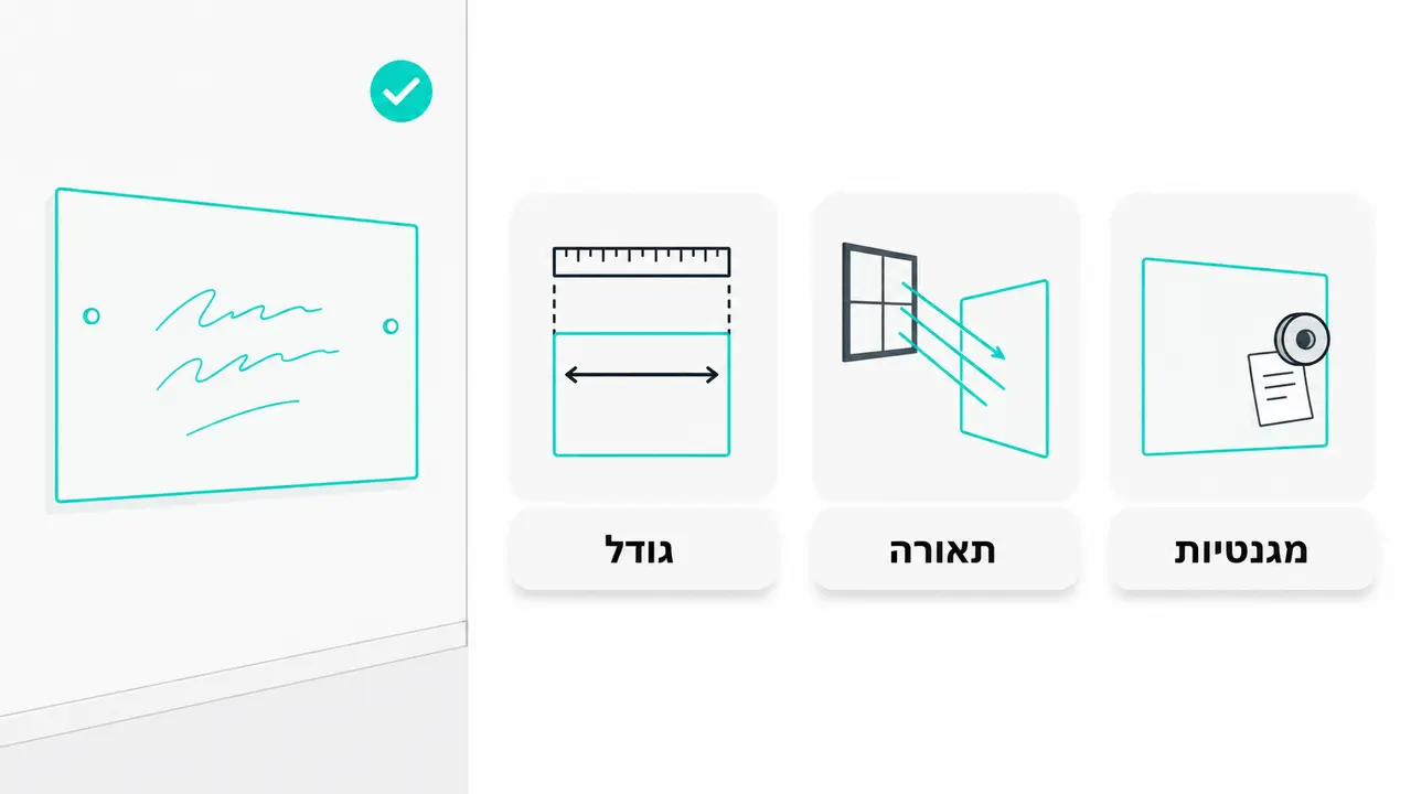 טעויות בבחירת לוח זכוכית מחיק