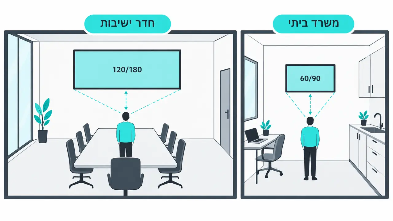איך בוחרים גודל נכון ללוח למשרד או לבית?